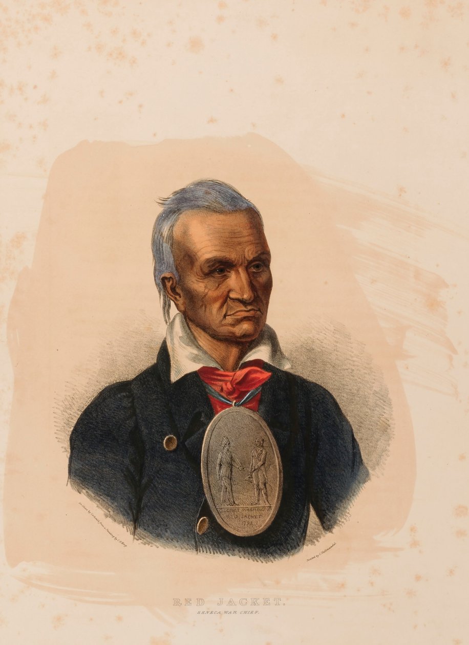 JAQUETA VERMELHA. CHEFE DE GUERRA SENECA. de Charles Bird King