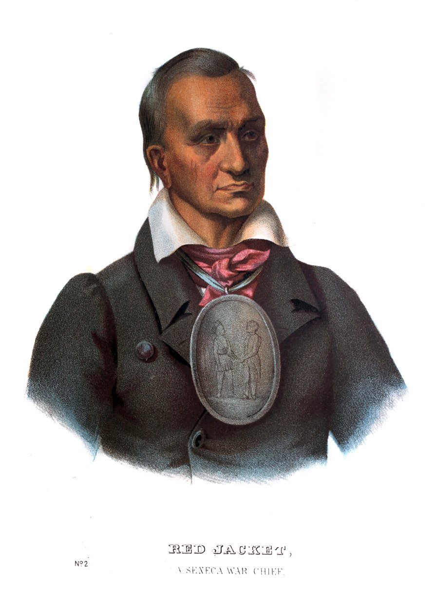 Casaco Vermelho, um Chefe de Guerra Séneca de Charles Bird King