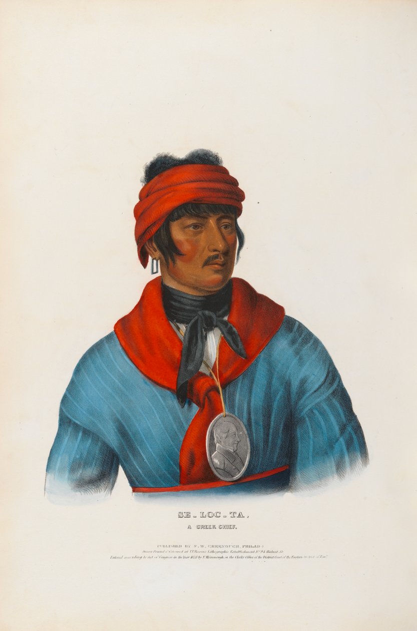Se-loc-ta - um chefe creek de Charles Bird King