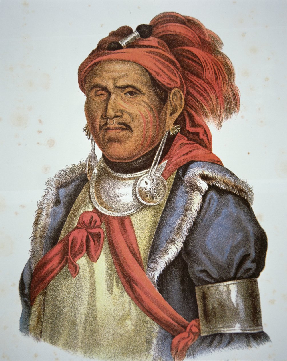 Tenskwatawa (1775-1836) (cor litho) de Charles Bird King