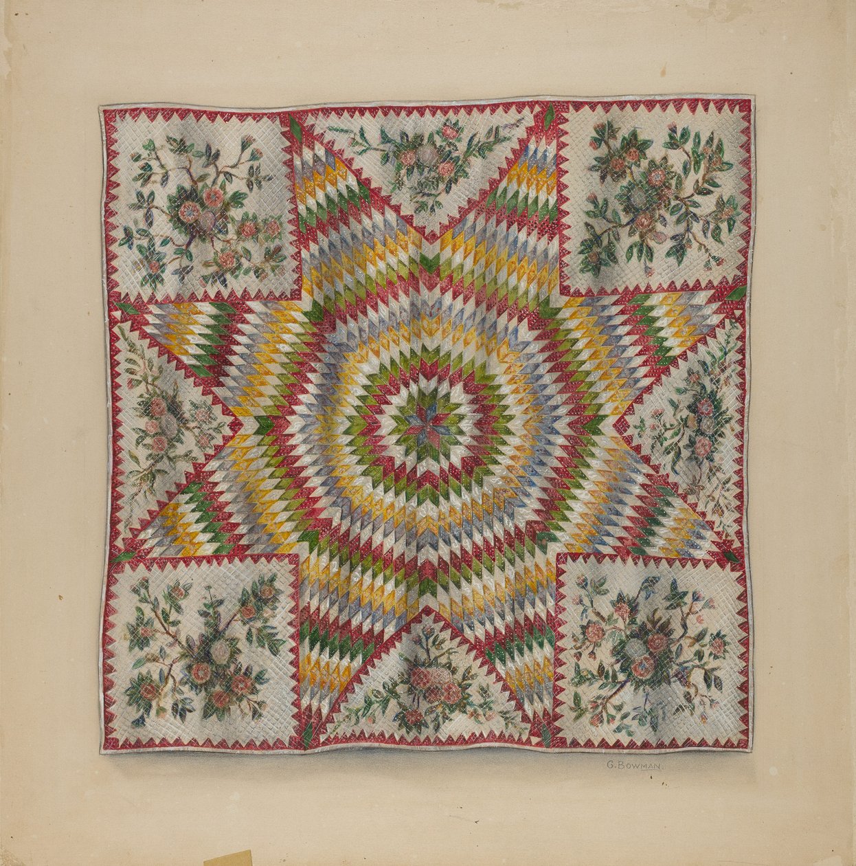 Colcha (Estrela de Belém) de Charles Bowman