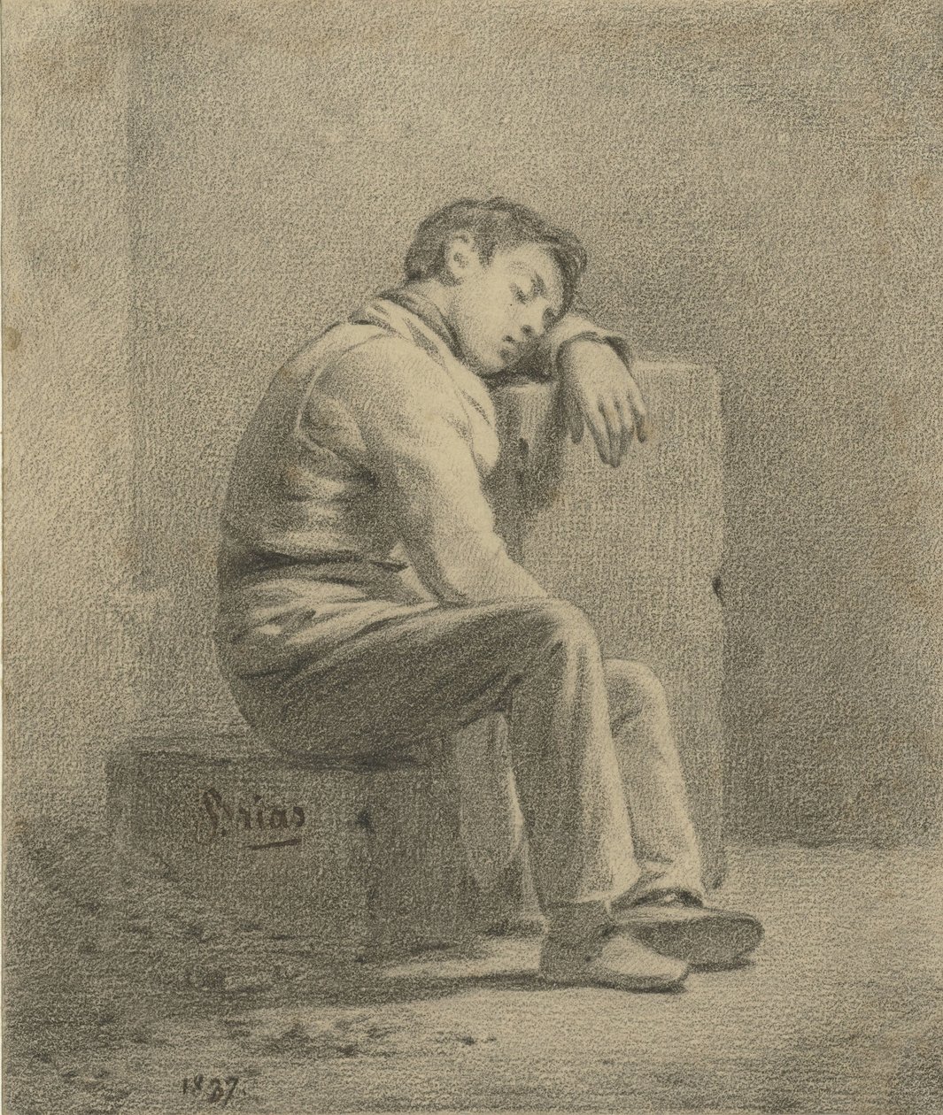 Rapaz adormecido de Charles Brias