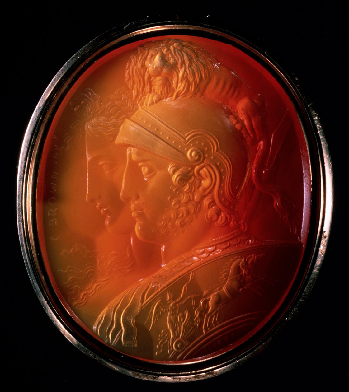 Cameo com Marte e Bellona, c1784 de Charles Brown