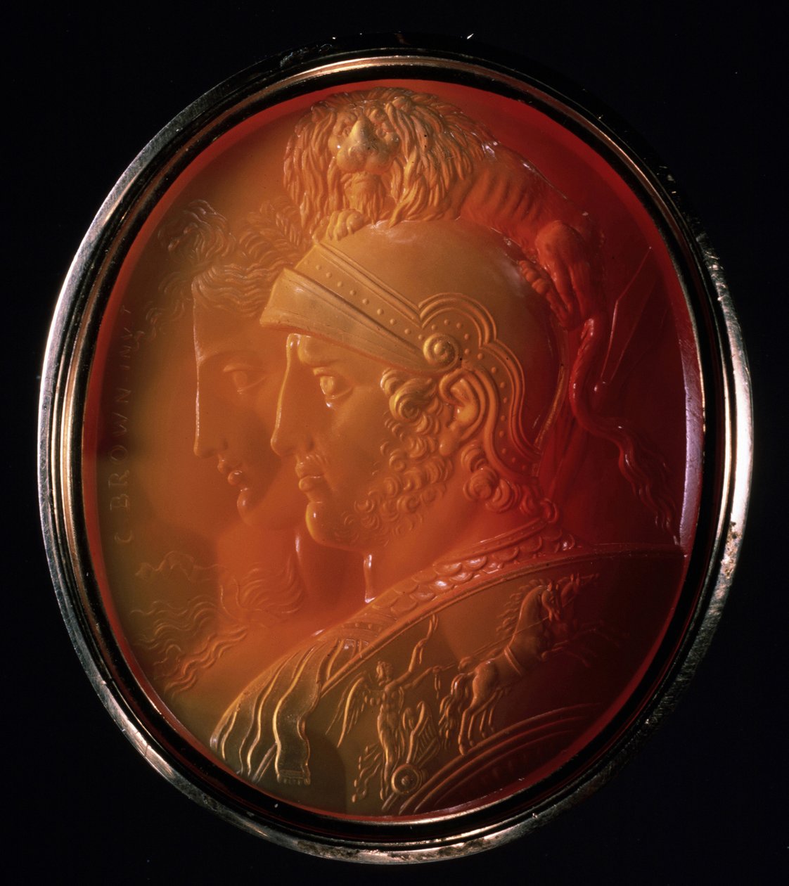 Cameo com Marte e Bellona, ca 1784 de Charles Brown