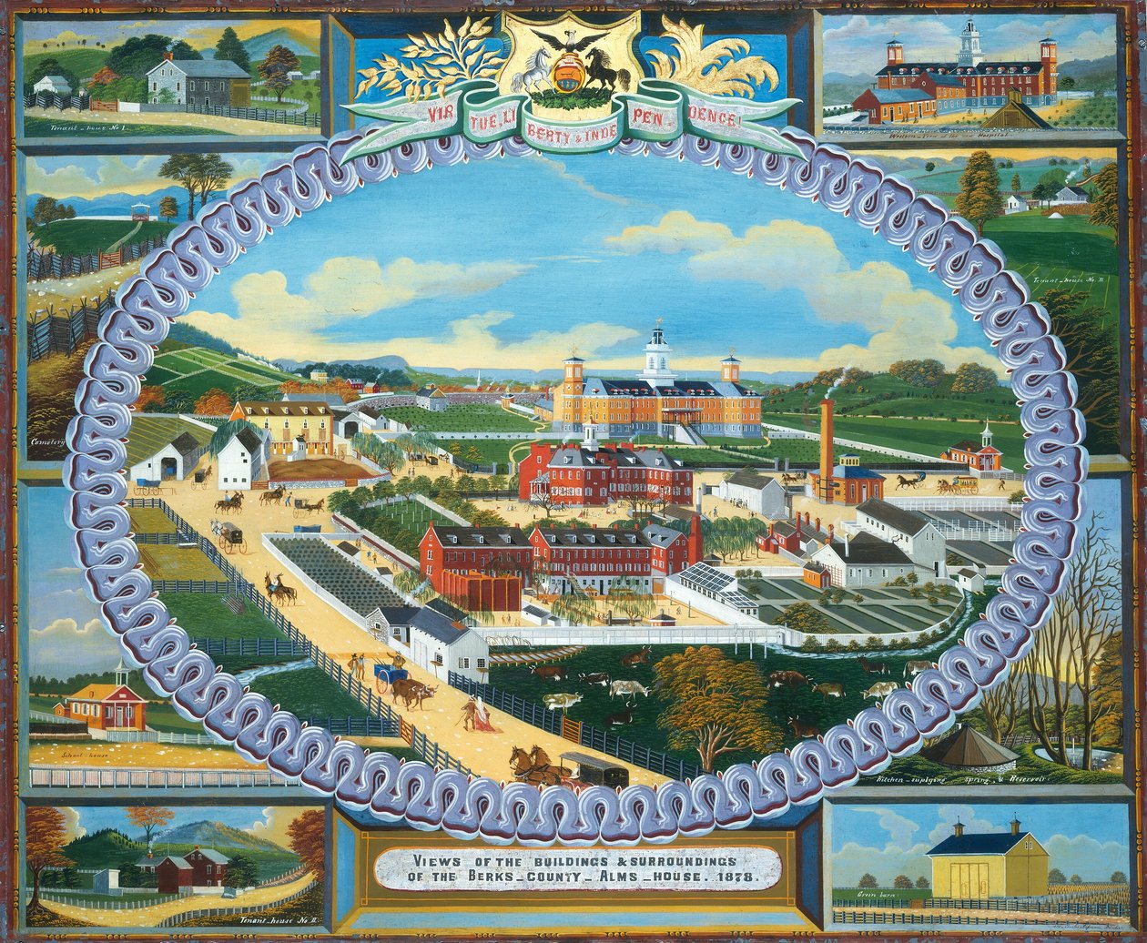 Berks County Almshouse, 1878, 1878. de Charles C. Hofmann