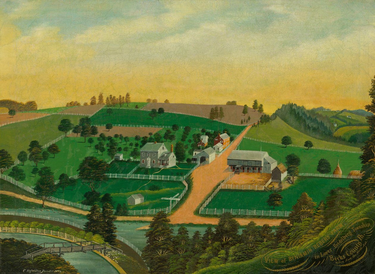 Vista da Fazenda de Benjamin Reber de Charles C. Hofmann