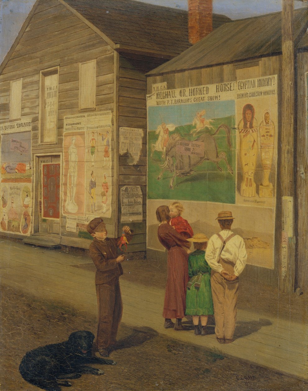 Próximos eventos lançam suas sombras antes, 1871. de Charles Caleb Ward