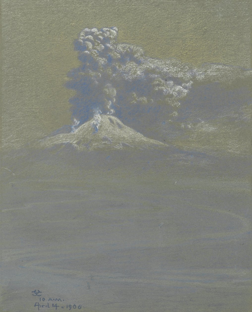 Um banho de cinza sobre Ottaviano, 14 de abril de 1906 de Charles Caryl Coleman