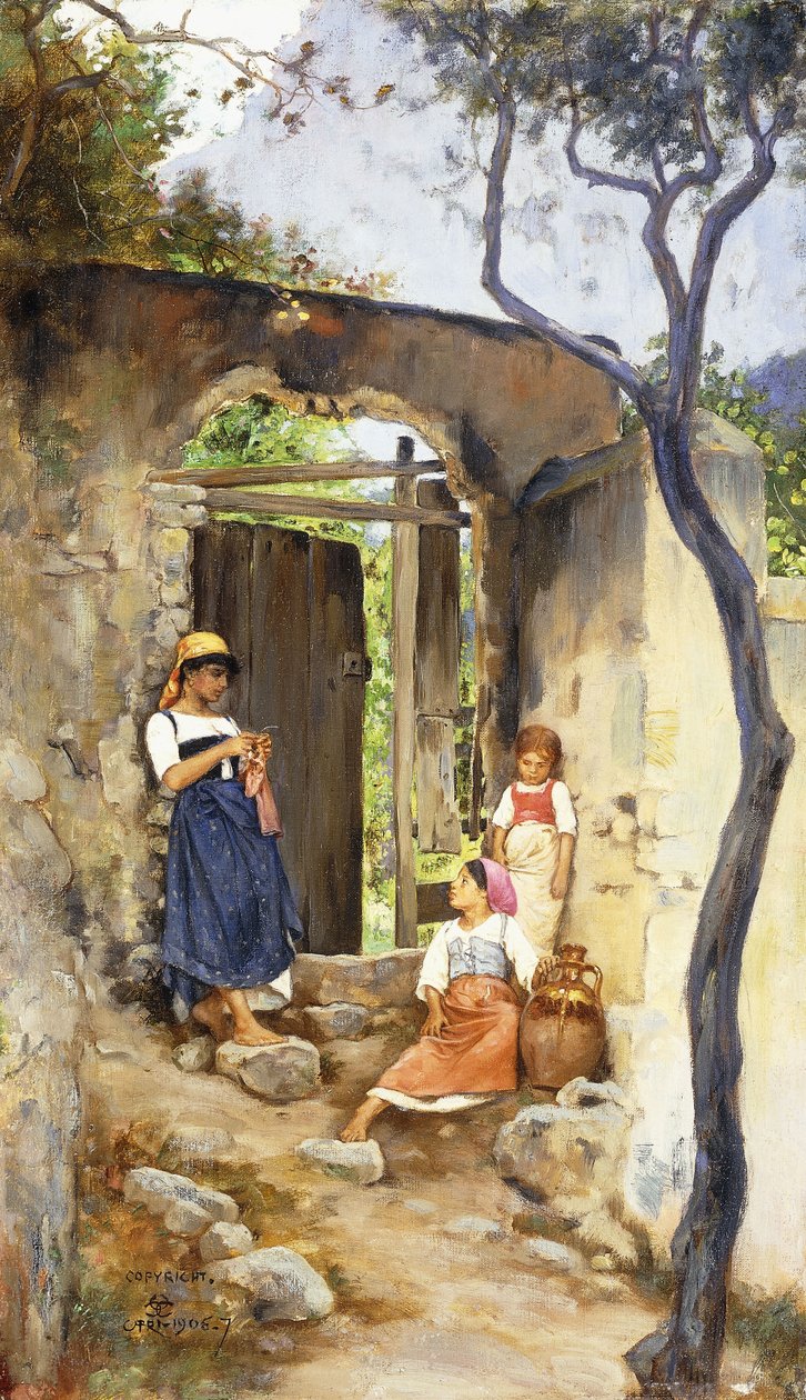 A porta do jardim, 1906-1907 de Charles Caryl Coleman