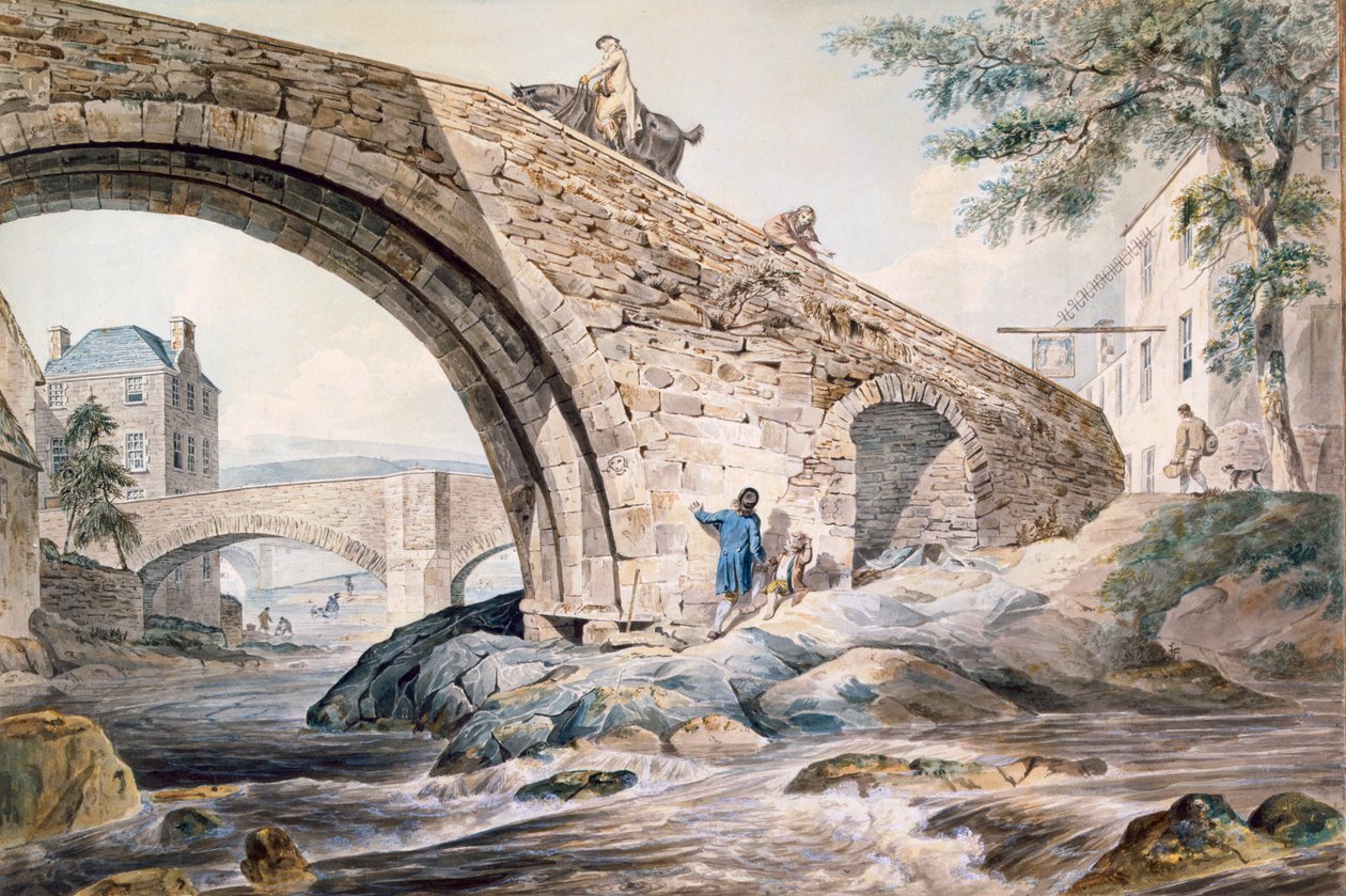 Vista das pontes em Haywick de Charles Catton