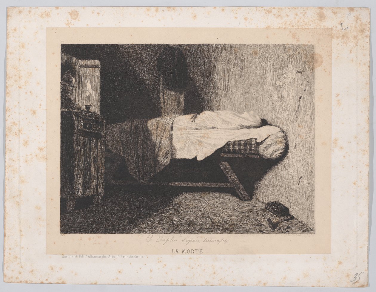 Morte, 1845-60. de Charles Chaplin