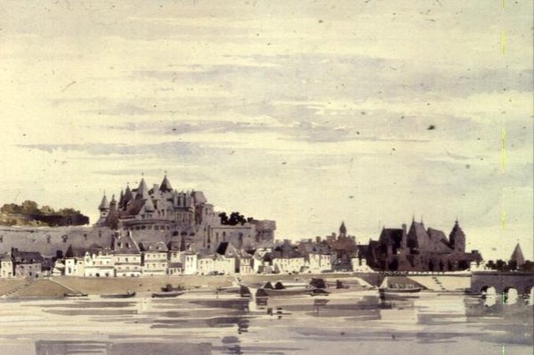 Vista, de, amboise, frança de Charles Claude Pyne