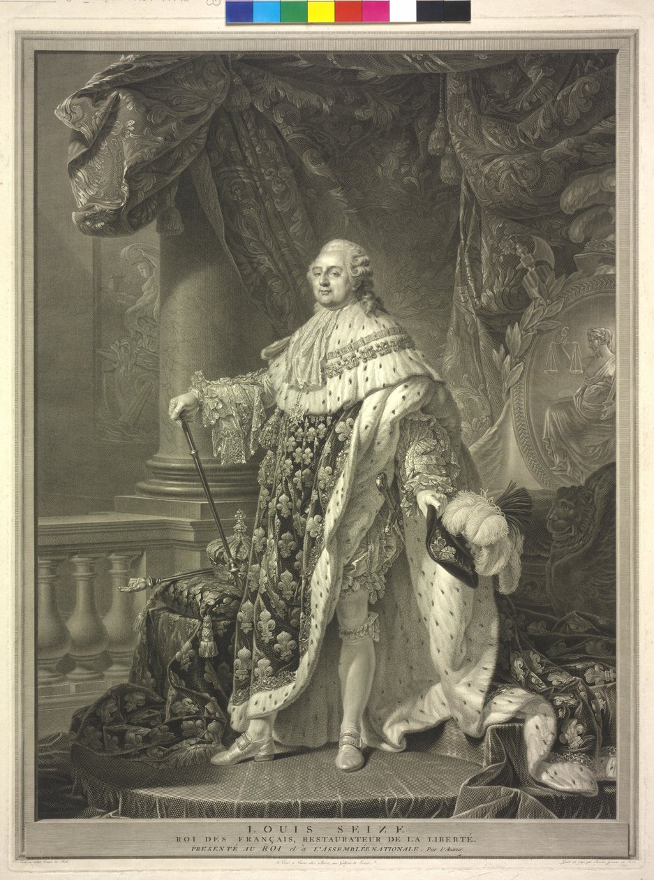 Rei de França Luís XVI de Charles Clément Bervic