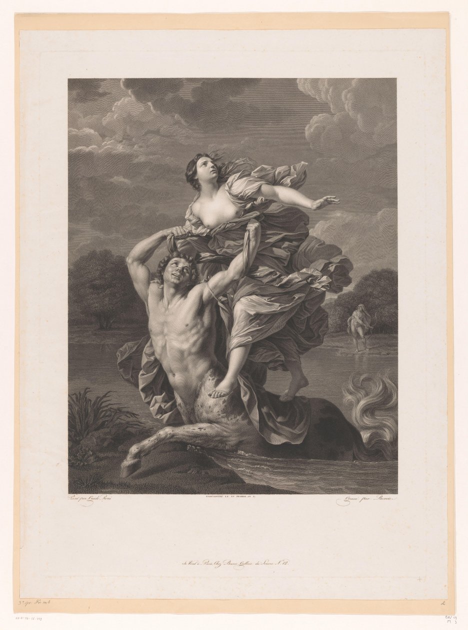 Rapto da Deianeira por Nessos de Charles Clément Bervic