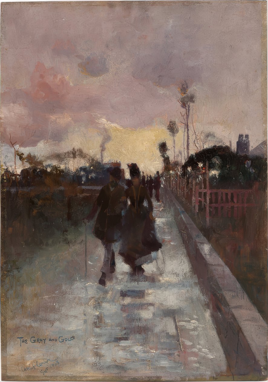 Indo para casa (The Gray and Gold) de Charles Edward Conder
