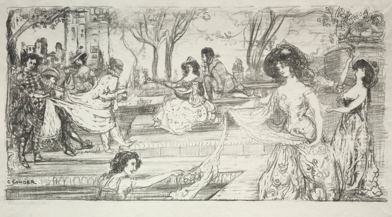 O guitarrista de Charles Edward Conder