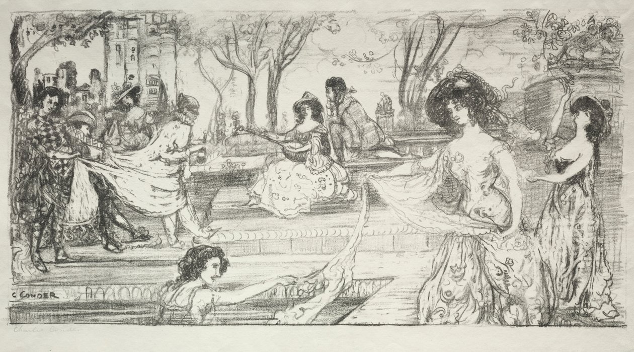 O guitarrista. de Charles Edward Conder