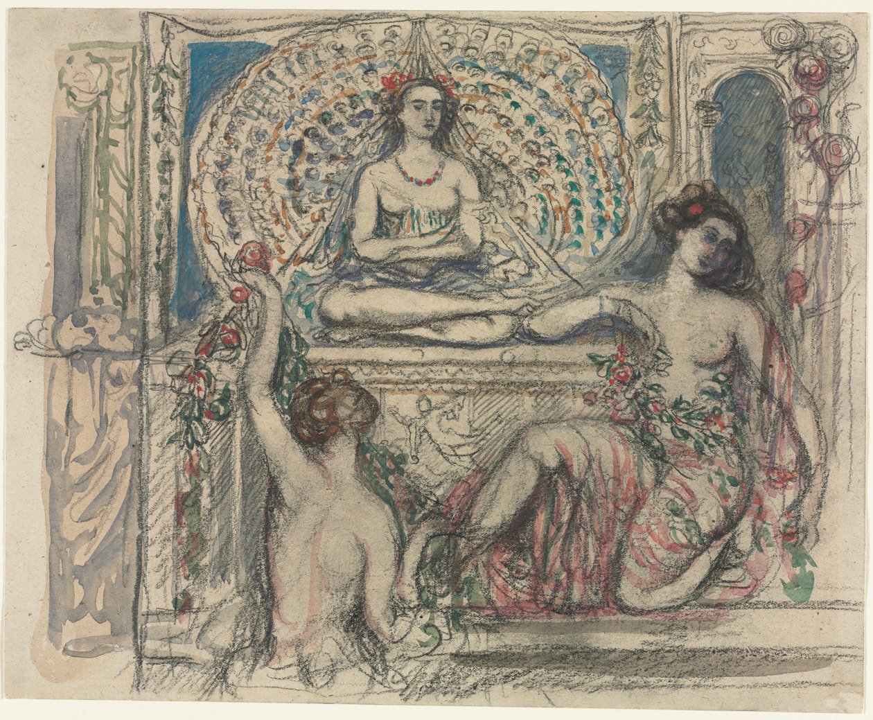 O trono do pavão de Charles Edward Conder
