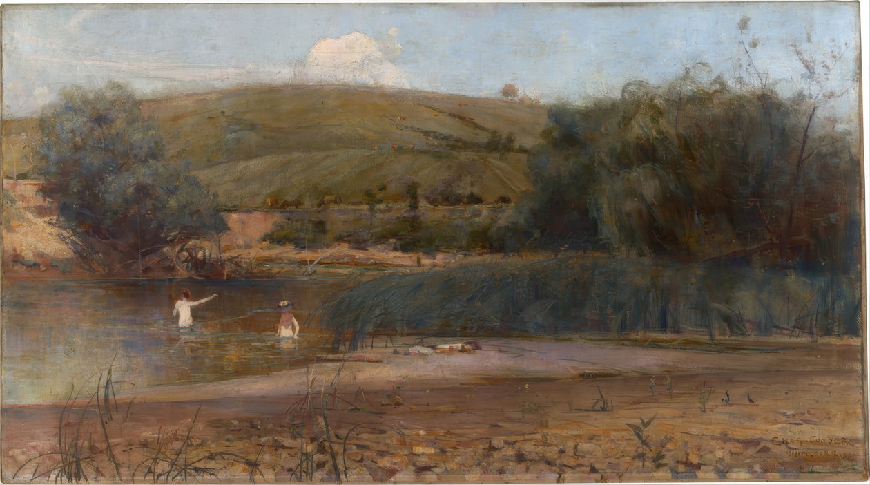 The Yarra, Heidelberg de Charles Edward Conder