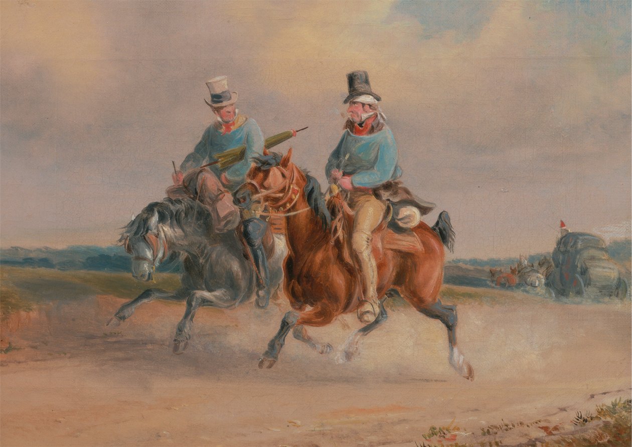 Uma Cena na Estrada em França de Charles Cooper Henderson
