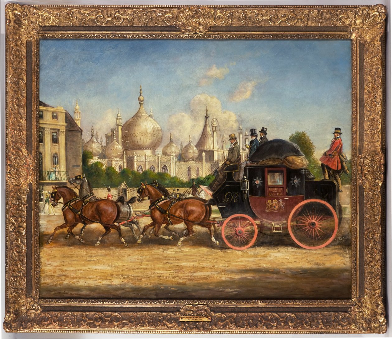 O técnico do correio de Londres-Brighton em frente ao Royal Pavilion, Brighton de Charles Cooper Henderson