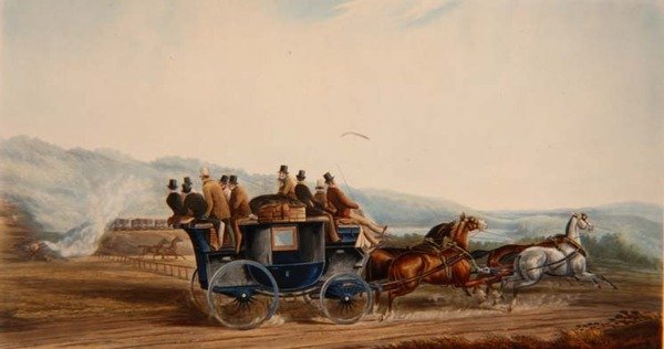 The Road Versus Rail, gravado por J. Harris, de 