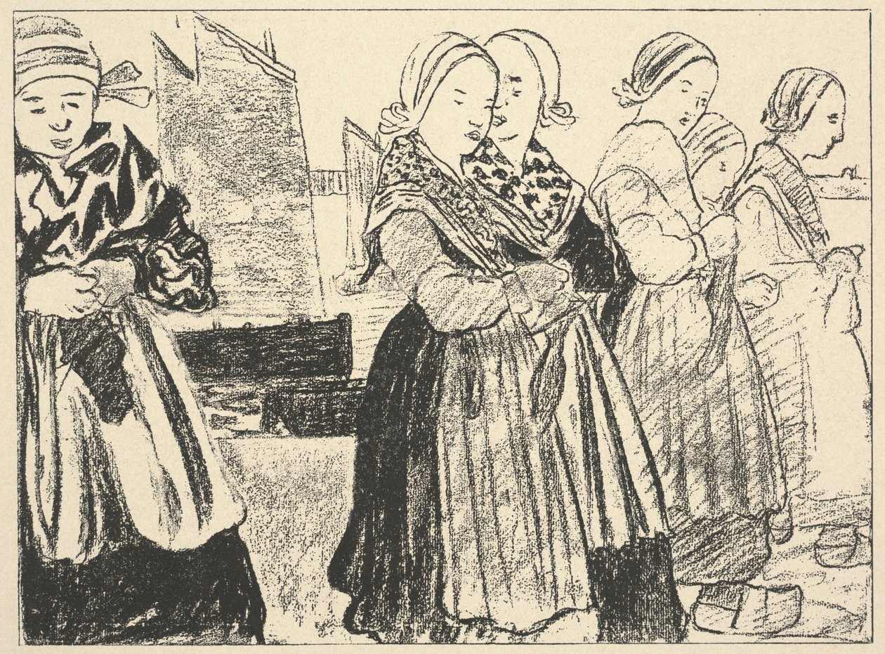 Mulheres bretãs de Charles Cottet
