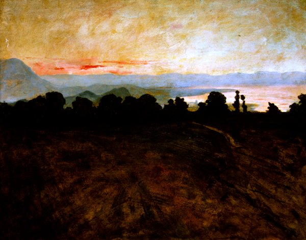Jura e Lago Leman, c.1895-1900 de Charles Cottet
