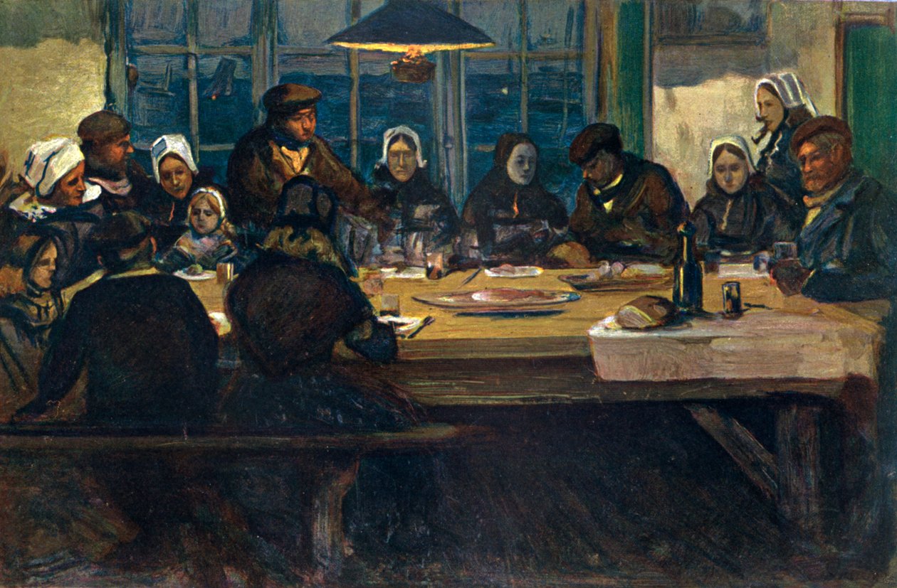Le Repas DAdieu, 1899. de Charles Cottet