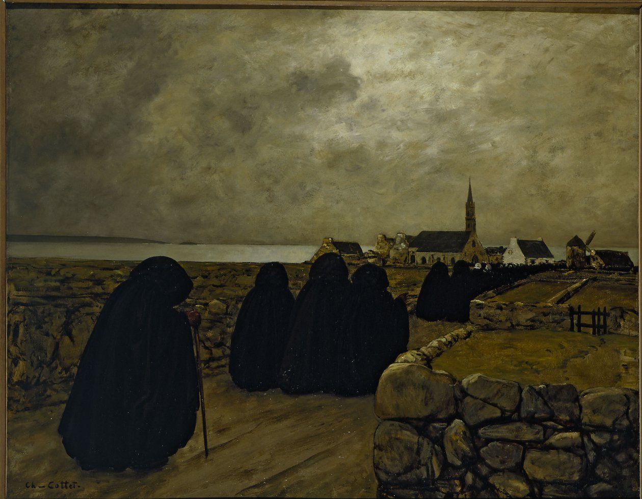 Missa baixa no inverno (Bretanha) de Charles Cottet