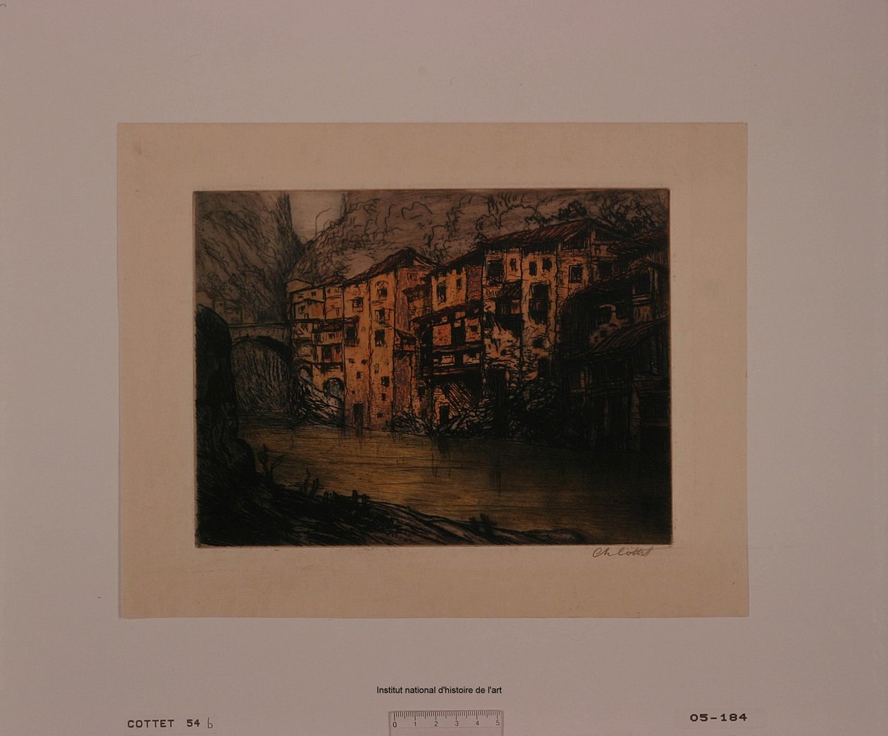 Pont-en-Royans (pequena chapa) (prova b) de Charles Cottet