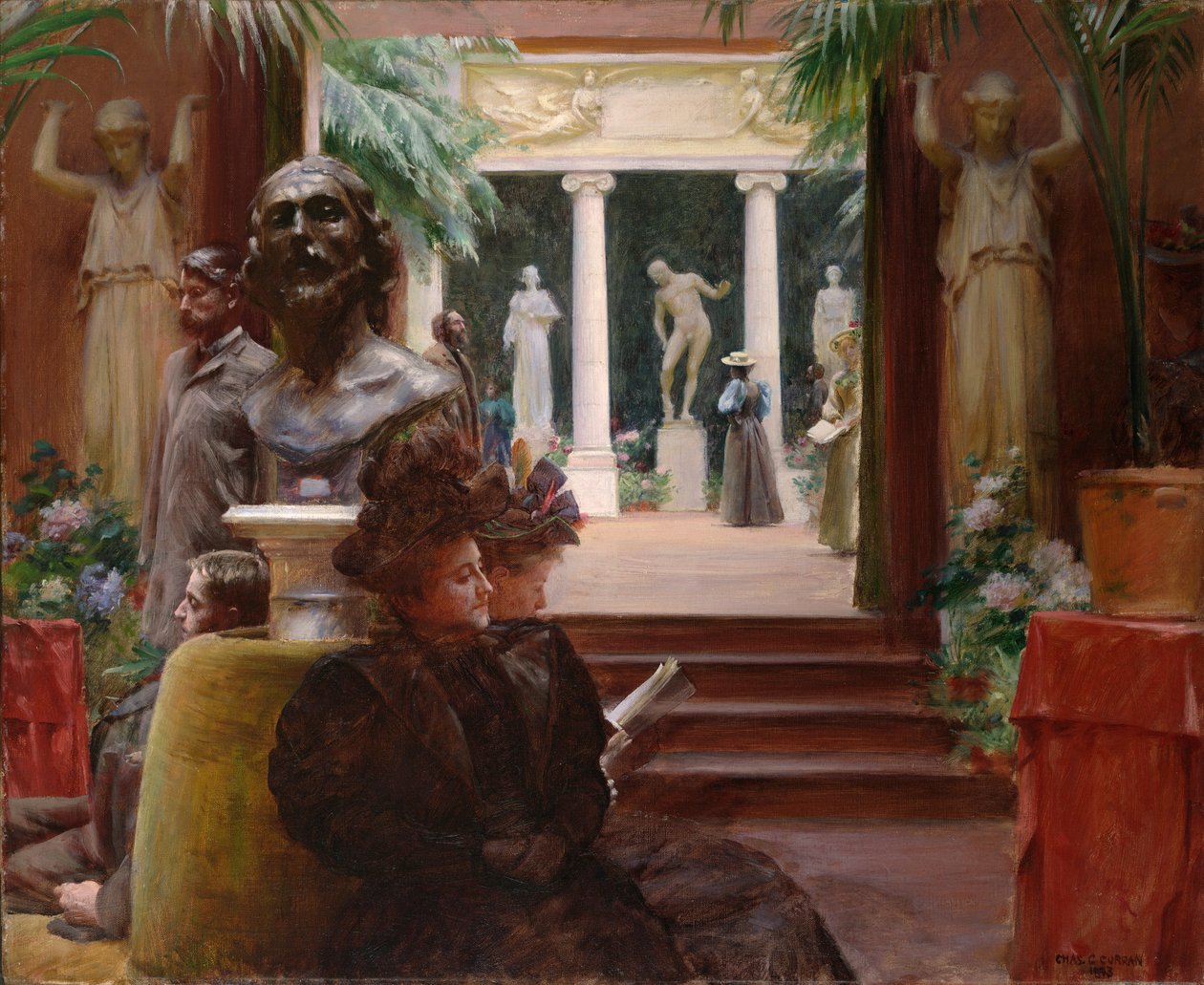 Na Exposição de Escultura de Charles Courtney Curran
