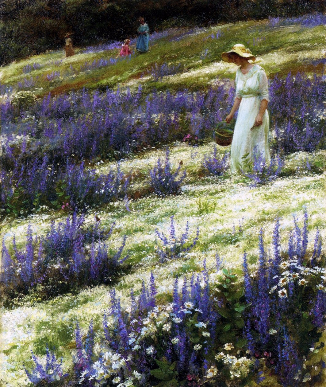 Em uma colina, 1914 de Charles Courtney Curran