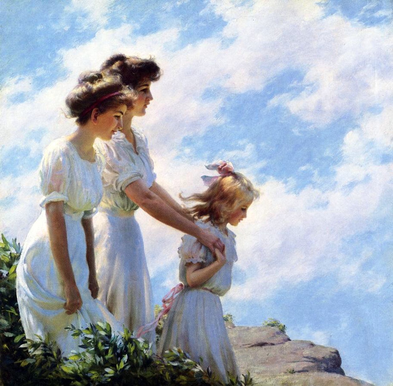 No Penhasco de Charles Courtney Curran