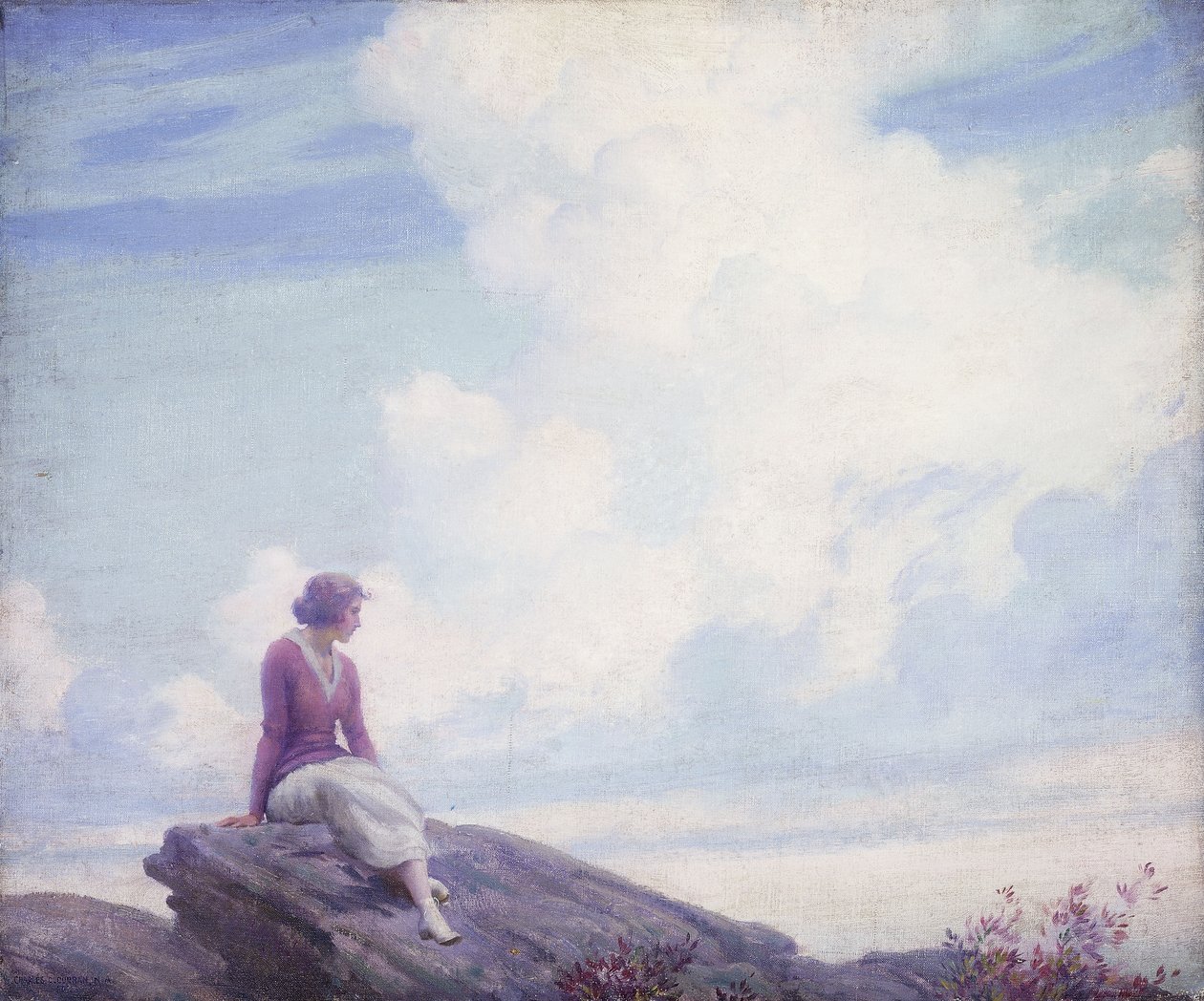 A nuvem rosa de Charles Courtney Curran