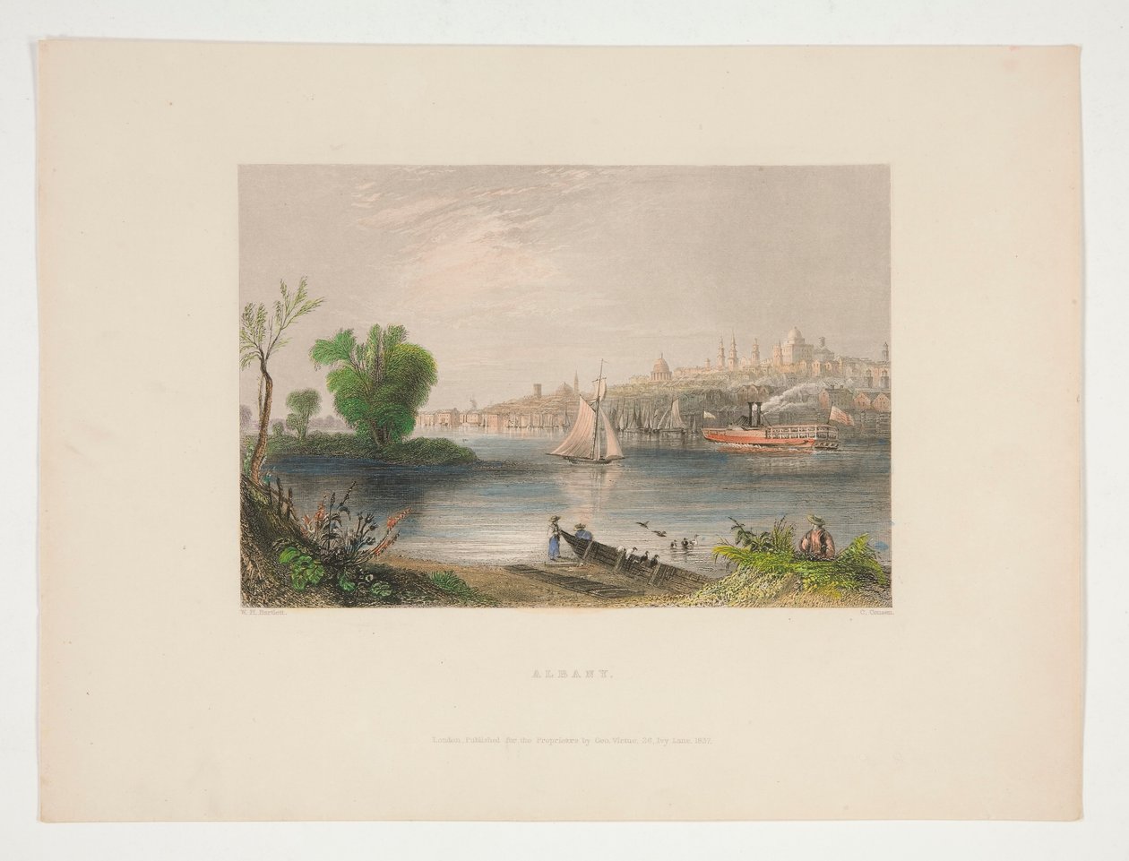Albany, ilustração para Nathaniel Parker Willis de Charles Cousen