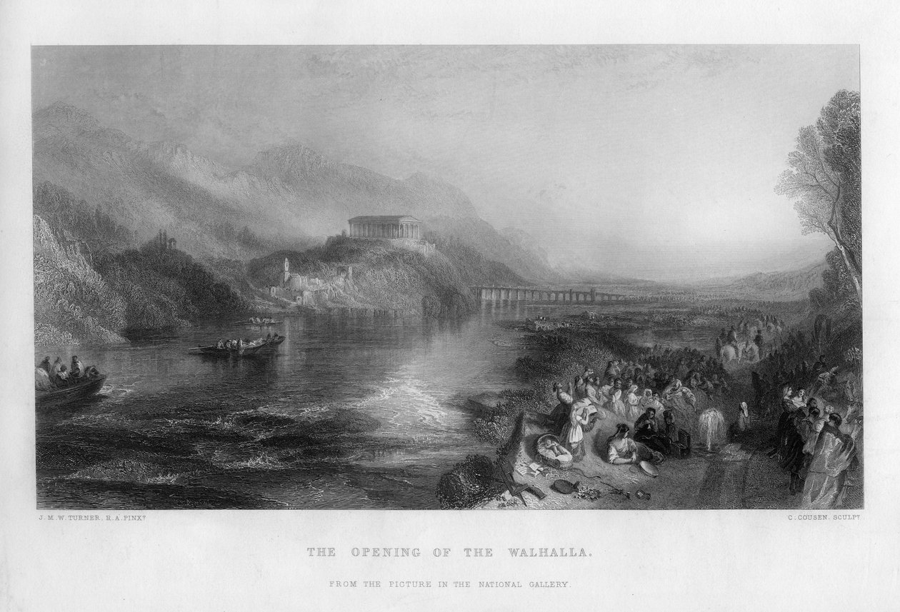 A abertura do Walhalla, século XIX. de Charles Cousen