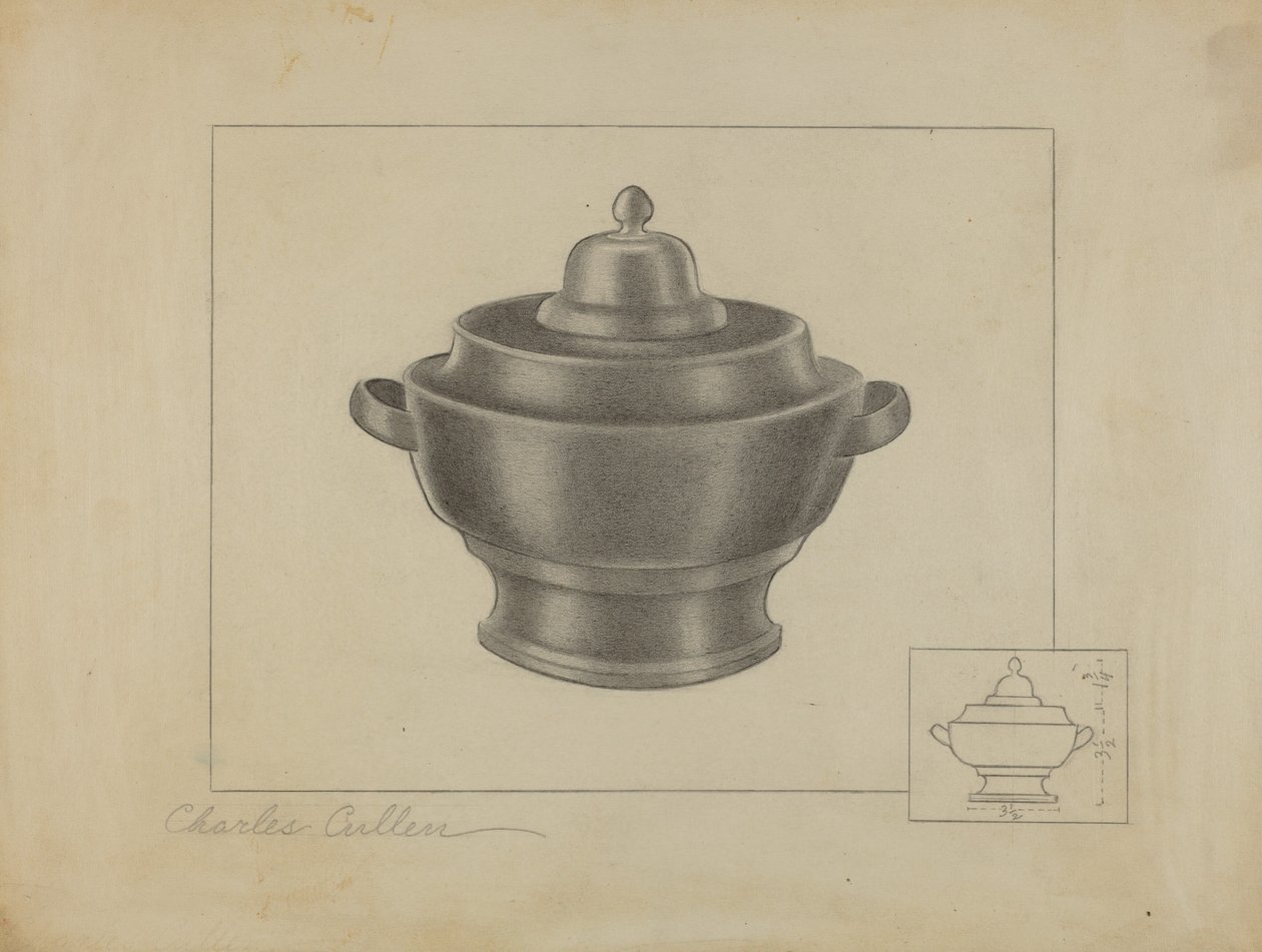 Açucareiro de Estanho de Charles Cullen