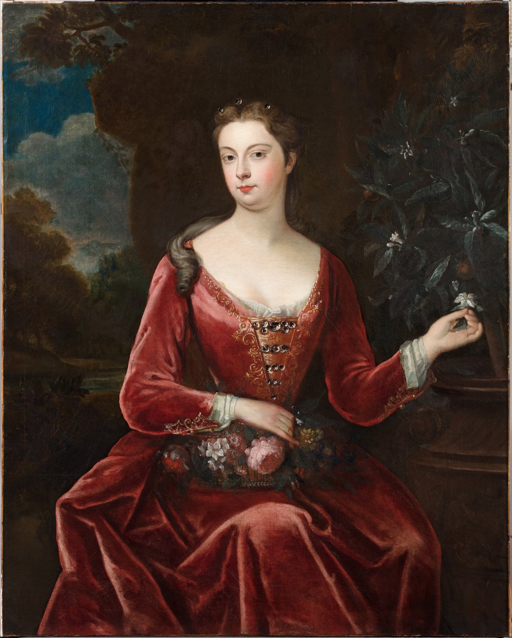Retrato de Mary Thynne, Lady Brooke (pintura a óleo) de Charles D