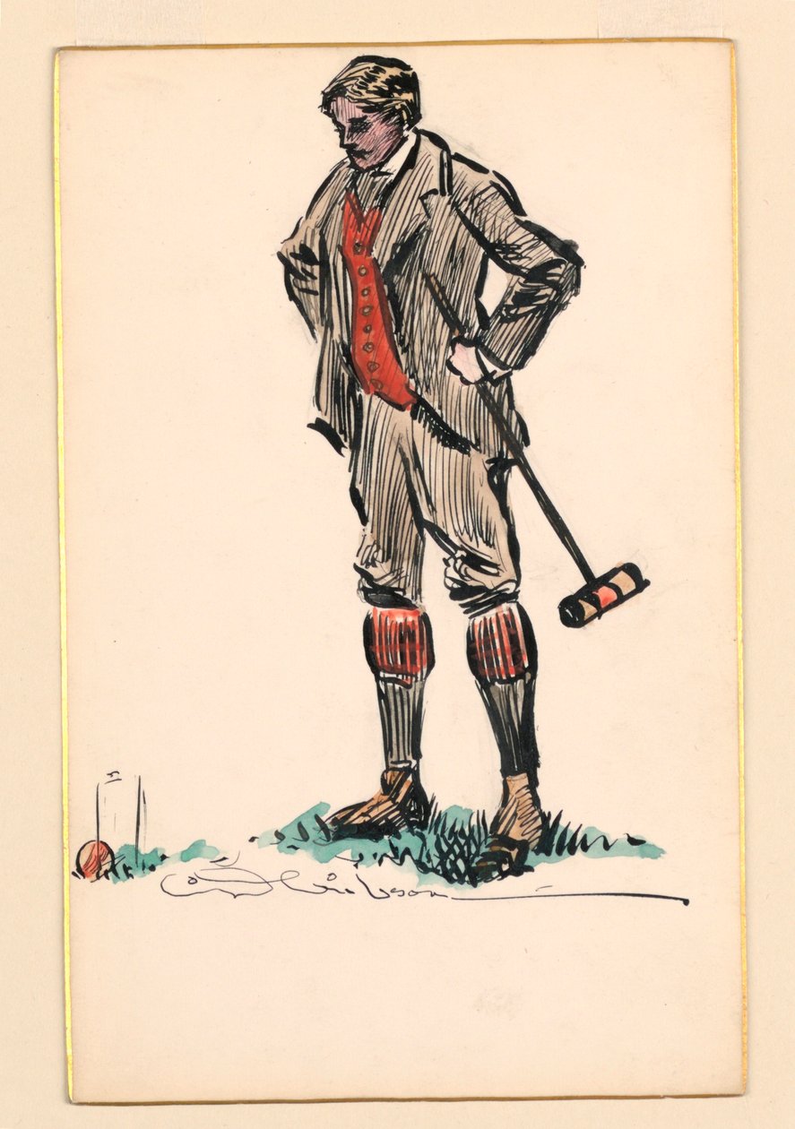 Jogador de Croquete de Charles Dana Gibson