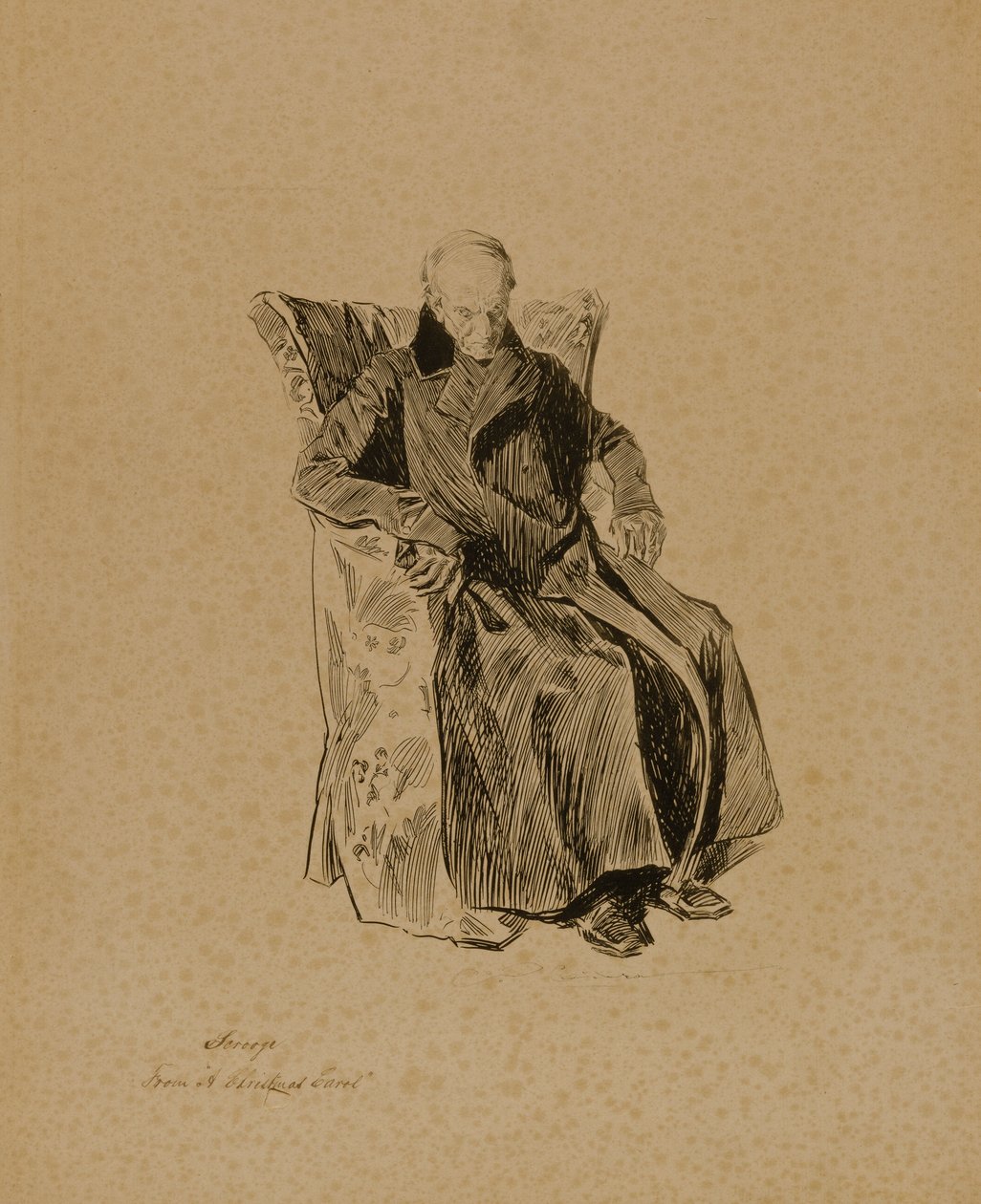 Scrooge, de "Um Conto de Natal" de Charles Dana Gibson
