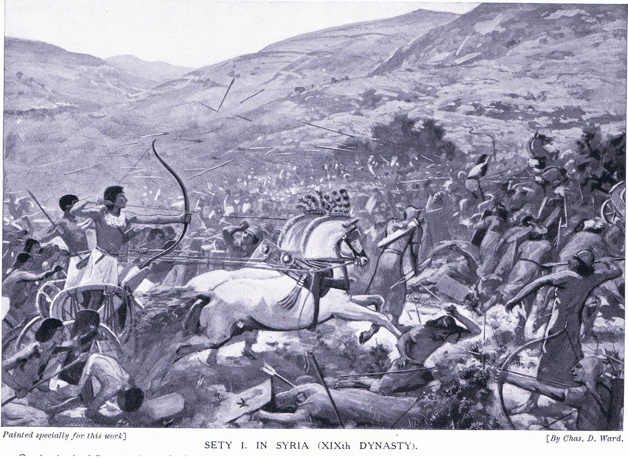 Sety I na Síria (XIX dinastia), c.1920 de Charles Daniel Ward