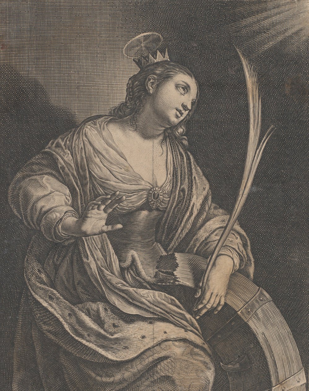 Santa Catarina de Alexandria, c. 1630. de Charles David