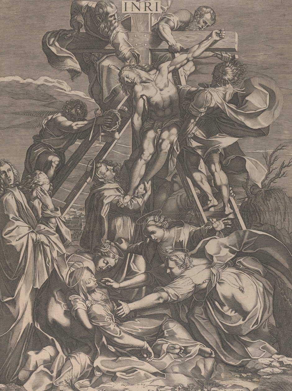 A Descida da Cruz, 1615-31. de Charles David