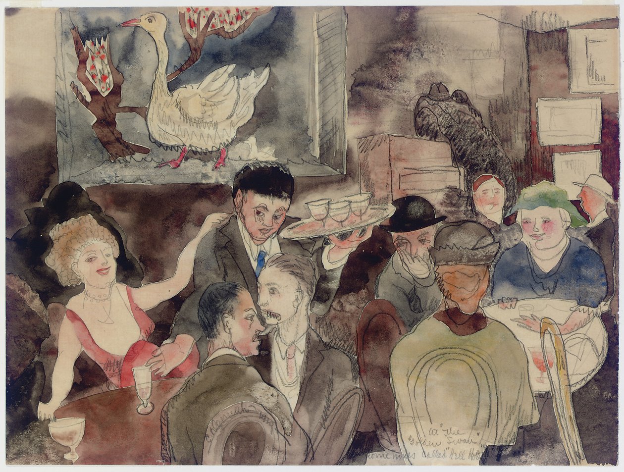 Em &39;The Golden Swan&39;, às vezes chamado de &39;Hell Hole&39; de Charles Demuth