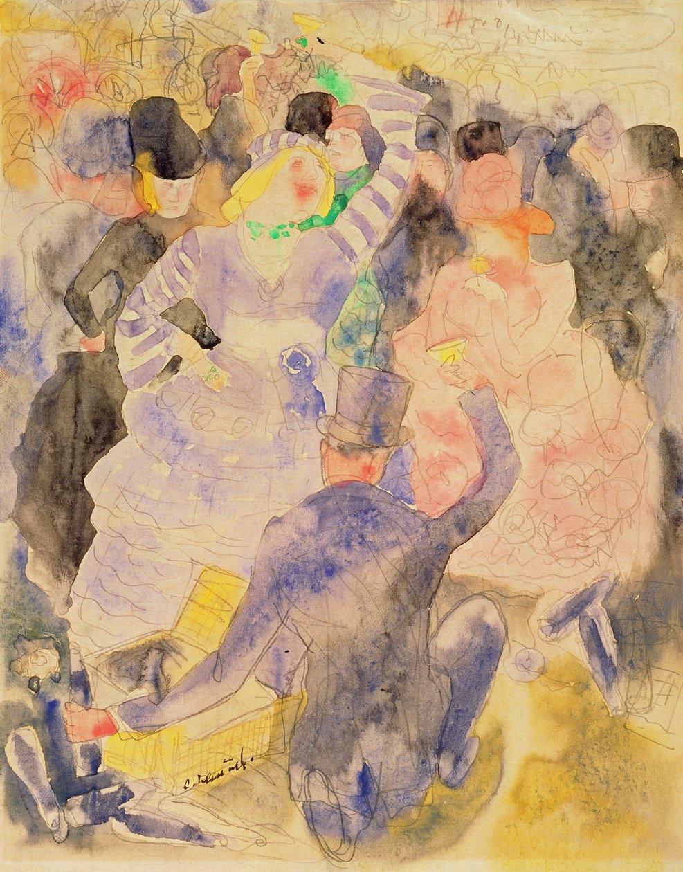 Desenho para Zolas Nana, 1915-16 de Charles Demuth