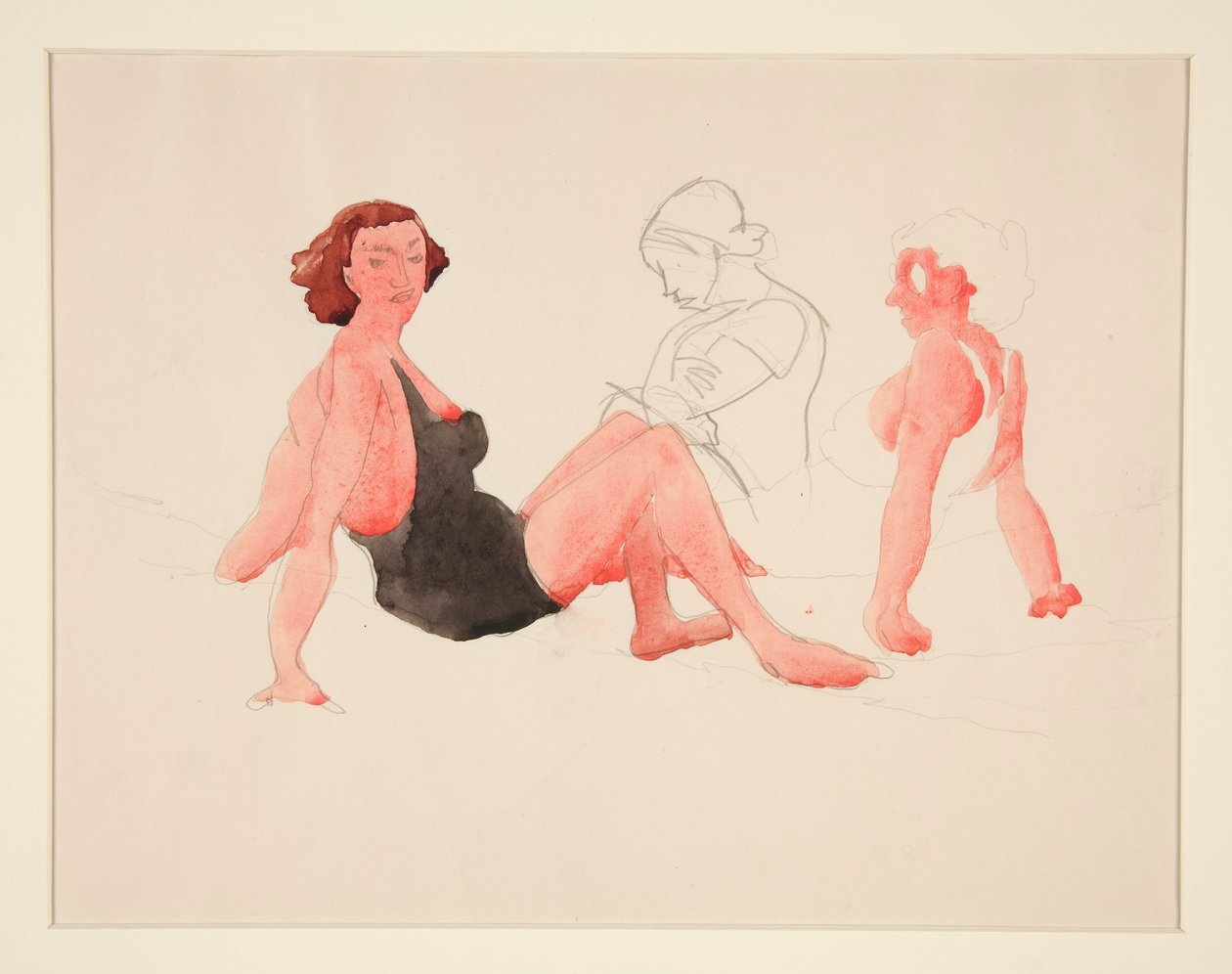 Três Mulheres na Praia, Cidade da Província de Charles Demuth