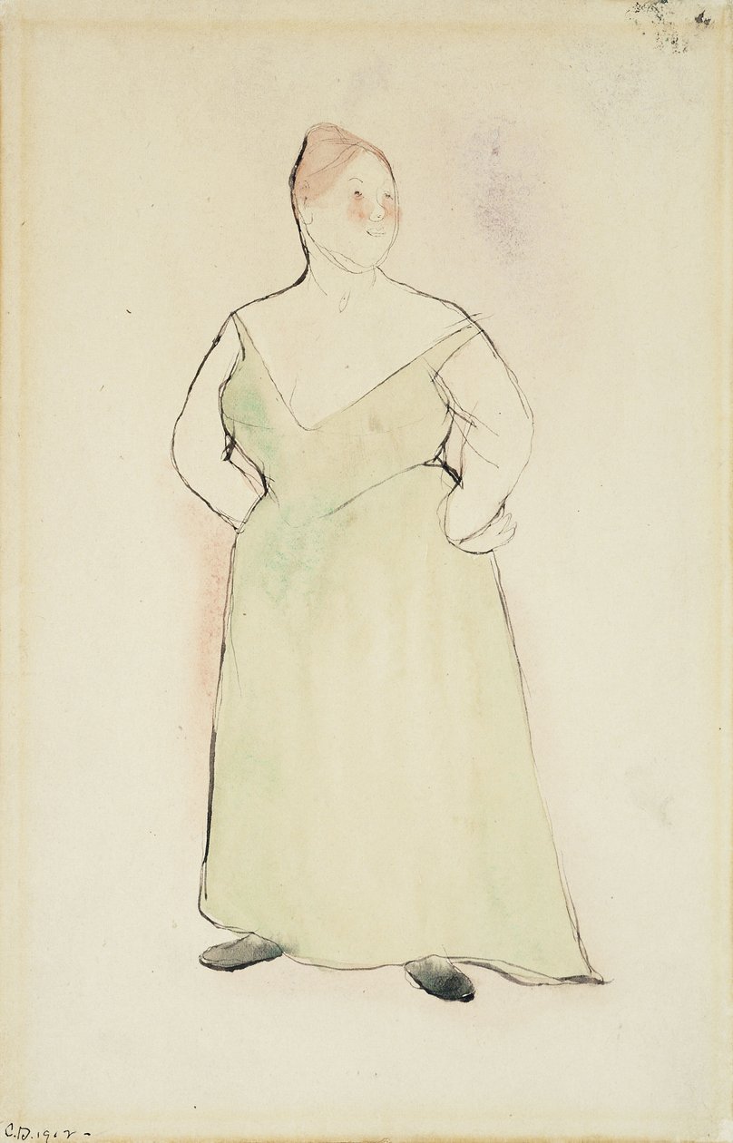 Mulher em vestido de noite de Charles Demuth