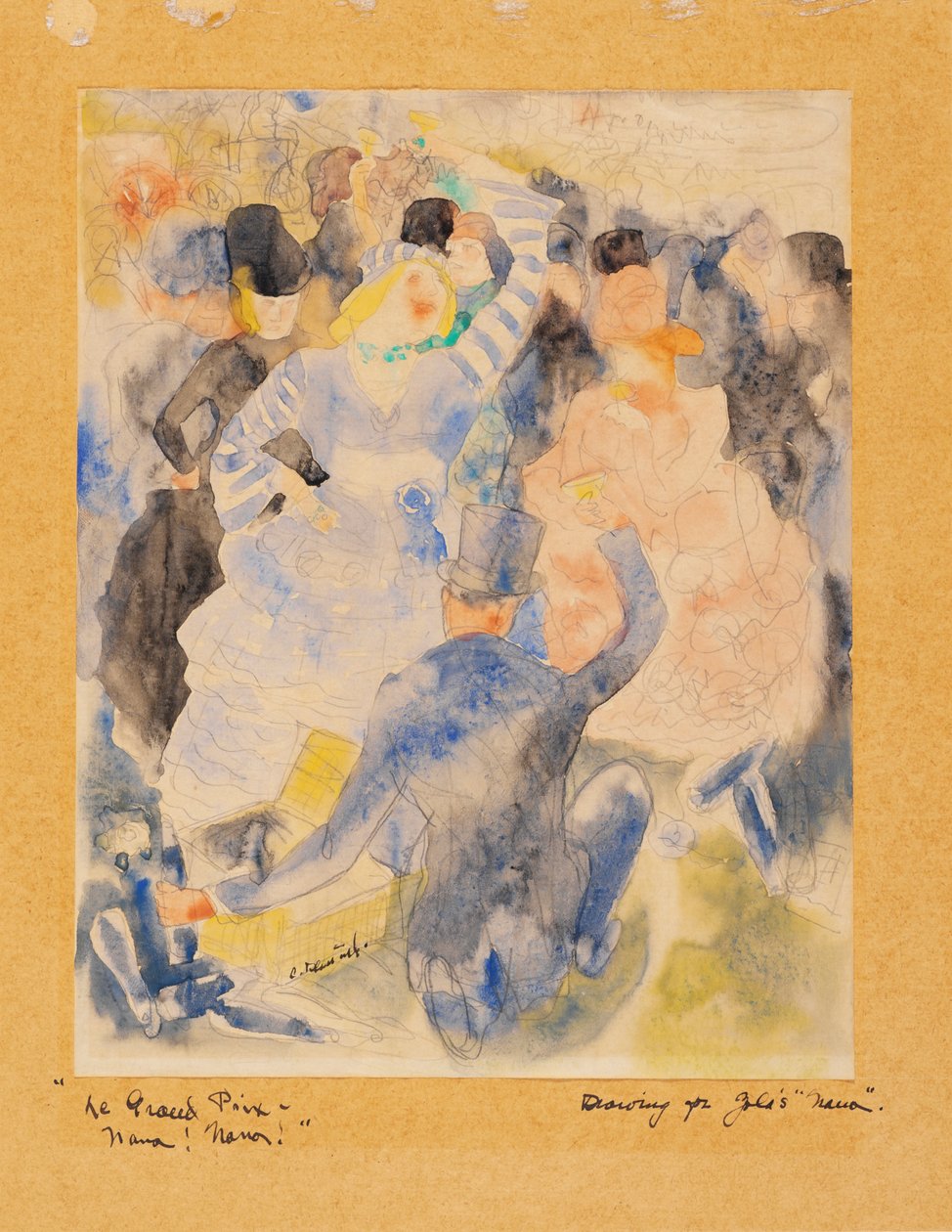Zolas Nana, 1915-16 (wc no papel) de Charles Demuth