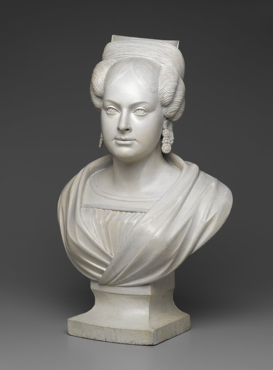 Sra. Charles Dodge, c.1830-40 (madeira pintada) de Charles Dodge